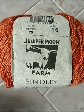 Juniper Moon Farm Findley Wool/Silk Yarn - Tiger Lily Orange